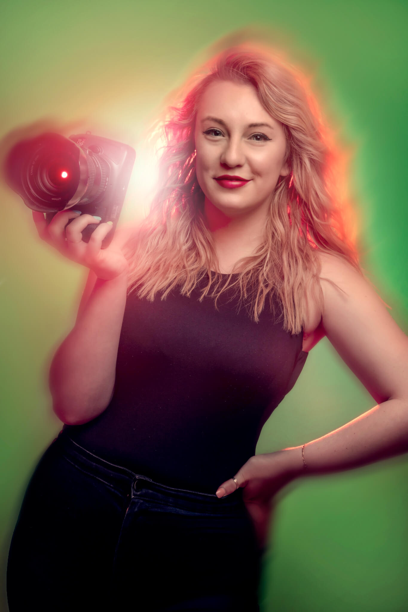 Venture photographer holding a camera